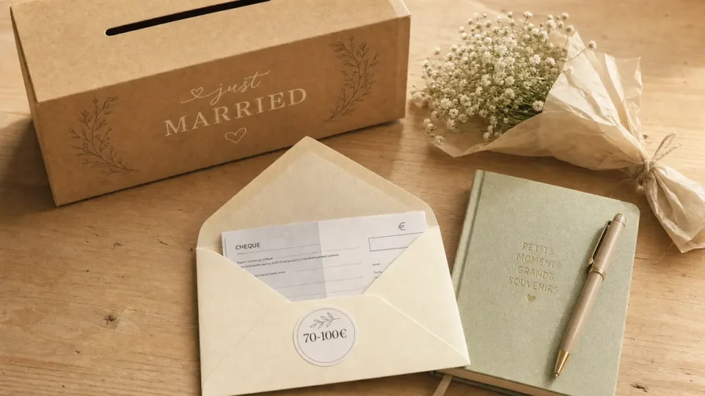 Combien donner pour un mariage : 70 à 100 € par personne pour le repas, selon le lien avec les mariés