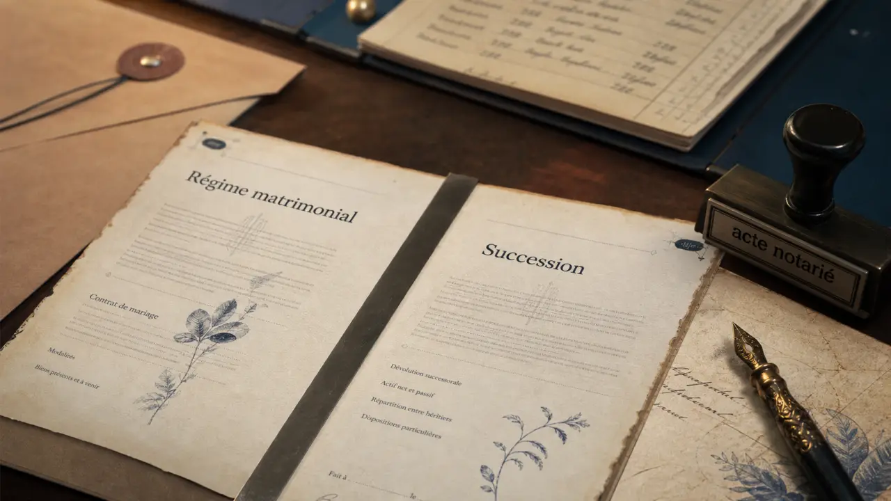 Contrat de mariage et succession : régime matrimonial et succession du conjoint