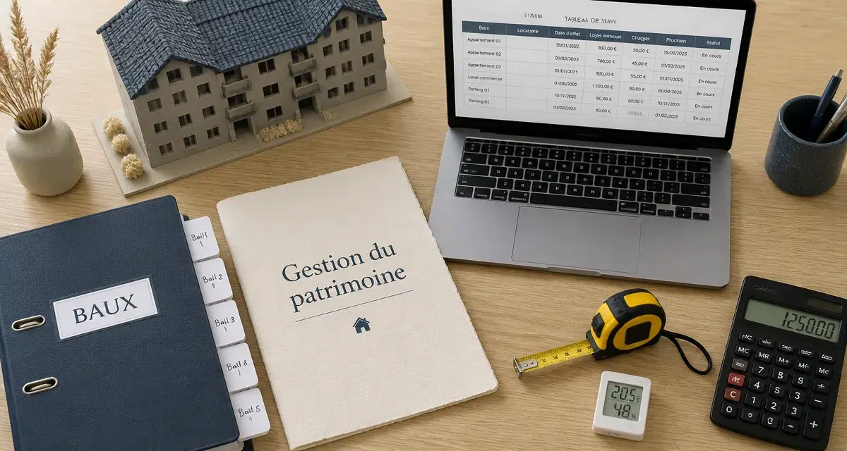 Gestion du patrimoine immobilier : tableau de suivi, baux et calculs pour valoriser un bien