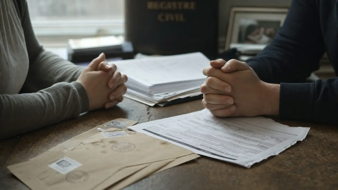 Mariage avantage : impôts et conjoint survivant, formulaire et enveloppes au bureau