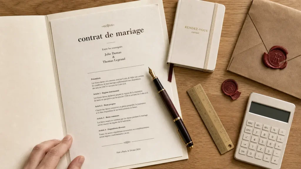 Contrat de mariage : 392 euros chez le notaire, et ce que ce prix comprend