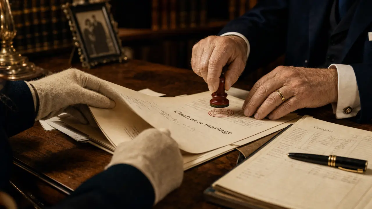 Types de contrat de mariage : notaire et dossier pour choisir le régime