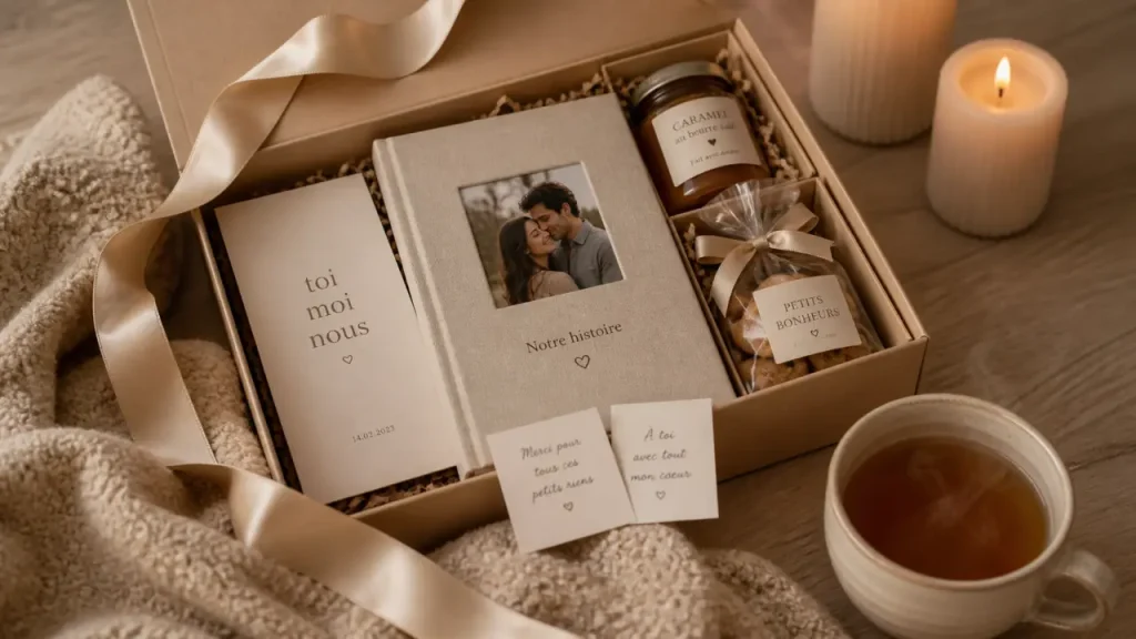 Quel cadeau couple choisir : personnalisation, box ou expérience à deux ?