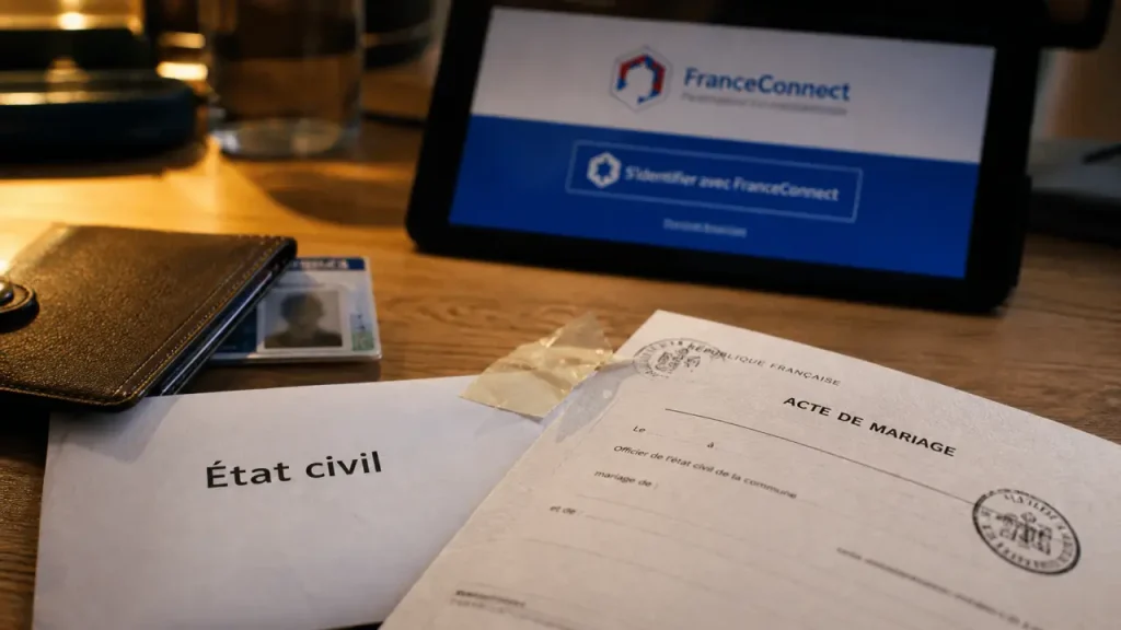 Demande d’acte de mariage : 0 €, FranceConnect et la bonne mairie à viser