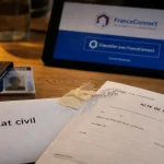 Demande acte de mariage en FranceConnect, formulaire État civil et mairie