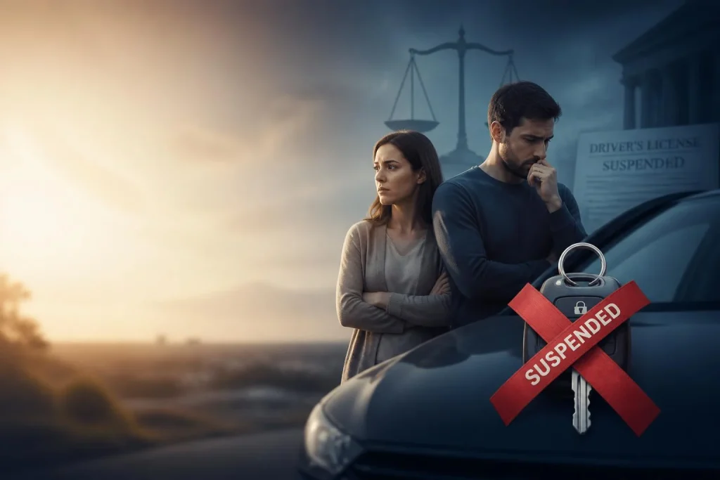 Suspension de permis en couple : trajets, budget et confiance sous tension