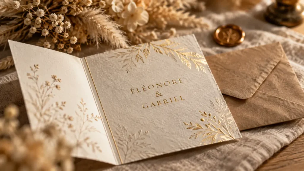 Faire-part mariage vintage : choisir le style qui donne le ton dès l&rsquo;enveloppe