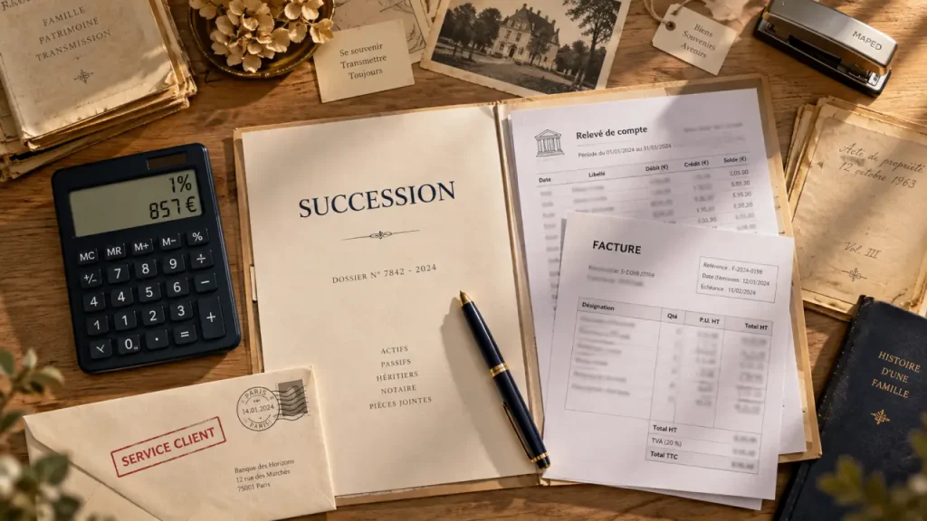 Frais bancaires de succession 2026 : le plafond de 857€ et les règles de facturation