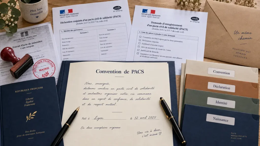 Documents pour un PACS : les pièces à fournir selon votre situation