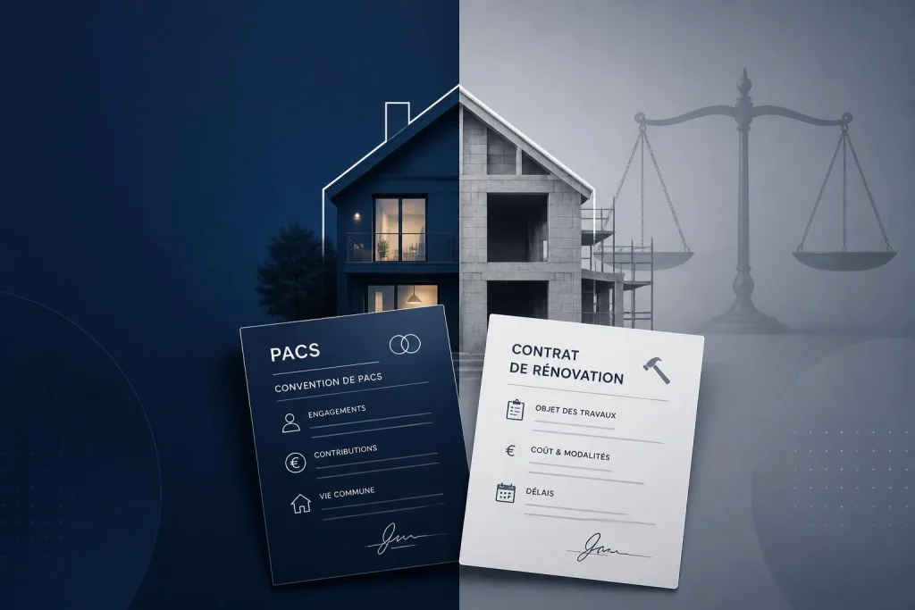 PACS et travaux de rénovation : qui paie, qui rembourse selon le bien
