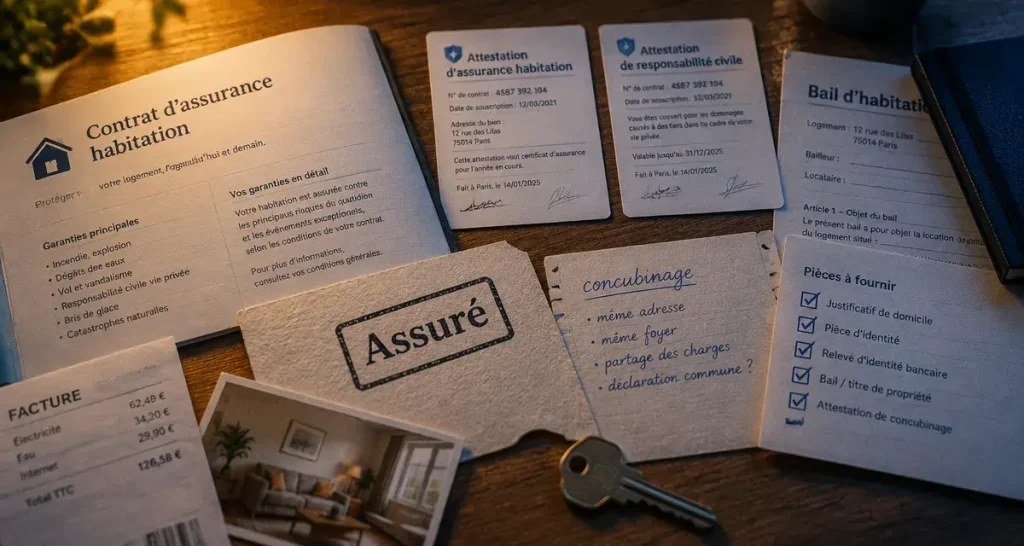 Assurance habitation en concubinage : les deux noms à déclarer pour éviter les zones grises