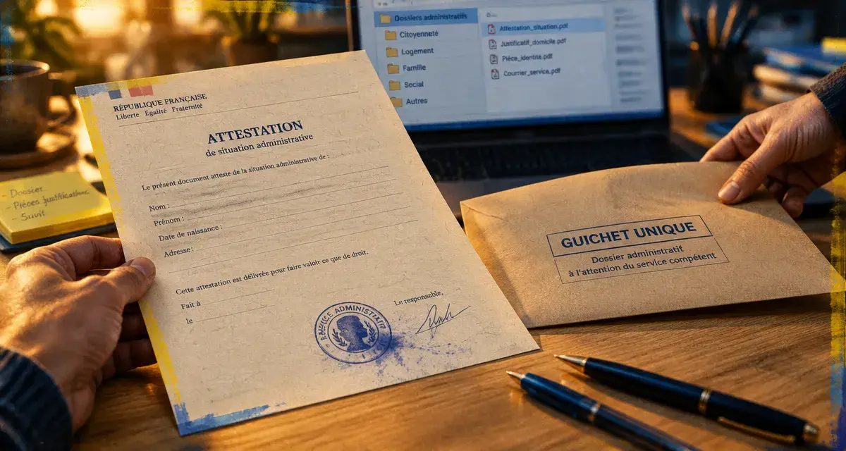 Attestation de délivrance de l'information donnée à son conjoint, formulaire signé pour éviter dossier bloqué