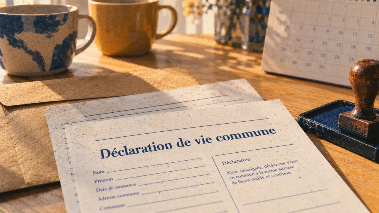 Déclaration de concubinage : modèle à signer à deux