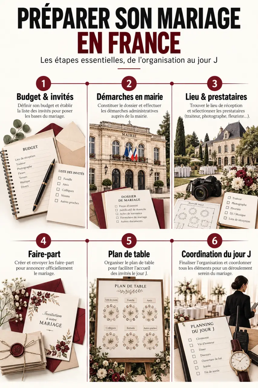 Préparer son mariage : étapes clés de l’organisation jusqu’au jour J