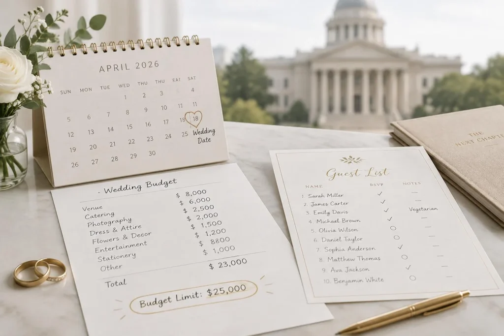 Préparer son mariage : fixez d’abord le budget, les invités et la date